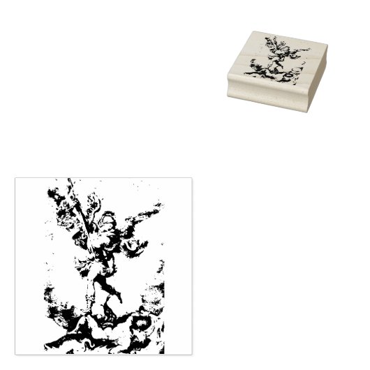 サンミカエル大天使ゴム印 ラバースタンプ (押印)