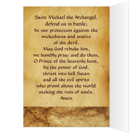 サンミカエル激戦サタン祈りの言葉 (内側 (左))