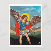 サンミカエル絵を描ザアーチャンエルズバイアルフレッドキツネ ポストカード (正面)