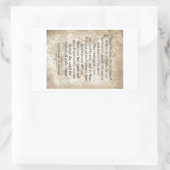 サンミカエル・ザ・アーチャンエル 長方形シール (バッグ)