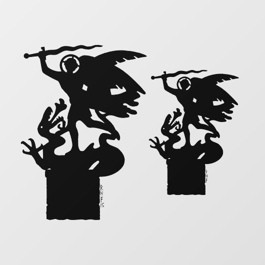 サンミカエル&ドラゴン ウィンドウサイン (シート)