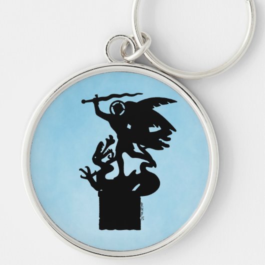 サンミカエル&ドラゴン キーホルダー (正面)