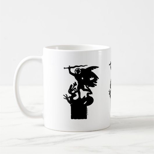 サンミカエル&ドラゴン コーヒーマグカップ (左)