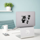 サンミカエル&ドラゴン シール (デスク上のノートパソコン)