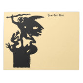 サンミカエル&ドラゴン ノートパッド (正面)