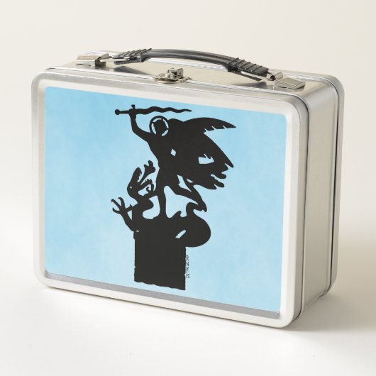 サンミカエル&ドラゴン メタルランチボックス (正面)