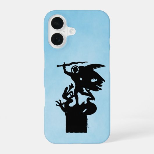 サンミカエル&ドラゴン iPhone 16ケース (裏面)