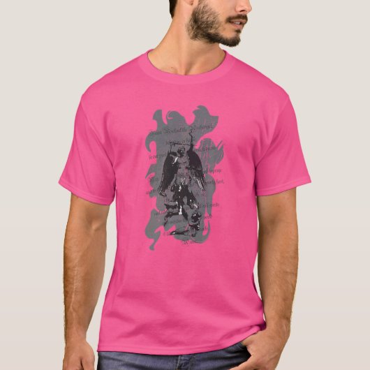 サンミケルザアランジェル祈りの言葉ヴィンテージカチョリ Tシャツ (正面)