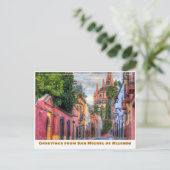 サンミゲルデアレンデカラフルホームズ&教会 ポストカード (スタンド正面)