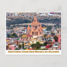 サンミゲルデアレンデカラフル建物&教会