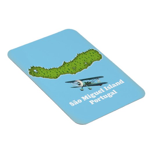 サンミゲル島ポルトガルの地図 マグネット (右側)