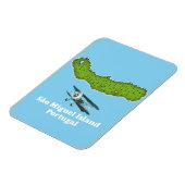 サンミゲル島ポルトガルの地図 マグネット (左側)