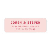 サンミゲル差出人住所ラベル ラベル (正面)