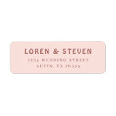 サンミゲル差出人住所ラベル ラベル (正面)