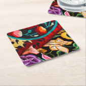 サンミゲル·デ·アレンデ·メキシコ スクエアペーパーコースター (アングル)