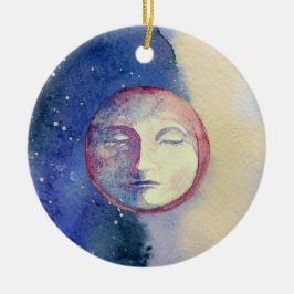 サンムーンウォーターの色かわいいヴィンテージウィッチー天空 セラミックオーナメント