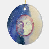 サンムーンウォーターの色かわいいヴィンテージウィッチー天空 セラミックオーナメント (左)