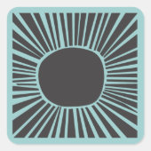 サンムーンウォーターバーバルミツワー招待状 スクエアシール (正面)