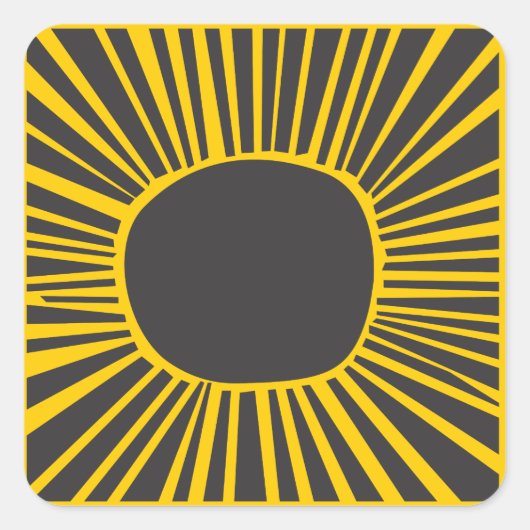 サンムーンウォーターバーバルミツワー招待状 スクエアシール (正面)