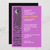 サンムーンウォーターバーバルミツワー招待状 招待状 (正面/裏面)