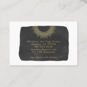 サンムーンスターズ金ゴールドカラメルヨガスタジオ 名刺 (裏面)