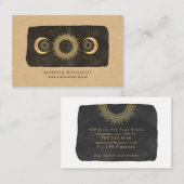 サンムーンスターズ金ゴールドカラメルヨガスタジオ 名刺 (正面/裏面)