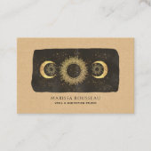 サンムーンスターズ金ゴールドカラメルヨガスタジオ 名刺 (正面)