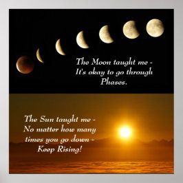 サンムーンスピリチュアル感動的引用文ポスター ポスター