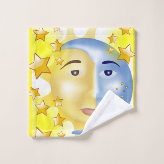 サンムーンハンズバスルームのタオルがセット バスタオルセット (ウォッシュタオル)