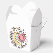 サンムーンフローラピンクイエロー〔占星術の〕十二宮図 占星術の フェイバーボックス (オープン)