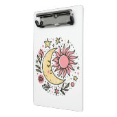サンムーンフローラピンクイエロー〔占星術の〕十二宮図 占星術の ミニクリップボード (アングル2)