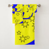 サンムーンブルー手洗い手洗いタオルのセット バスタオルセット (インサイチュ)