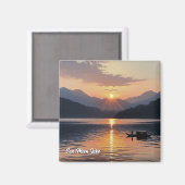 サンムーンレイク台湾日の出 マグネット (正面/裏面)