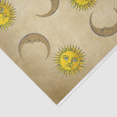 サンムーン顔ヴィンテージアートハンドスケッチ 薄葉紙 (詳細)
