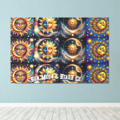 サンムーン&スター キャンバスプリント (インサイチュ (ウッドフロア))