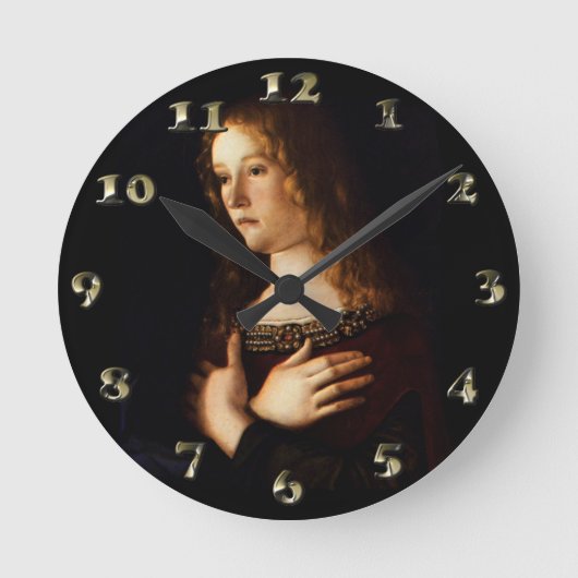 サンメアリマグダレネベリーニ ラウンド壁時計 (正面)