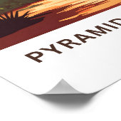 サンメキシコ旅行プリントのピラミッド ポスター (角)