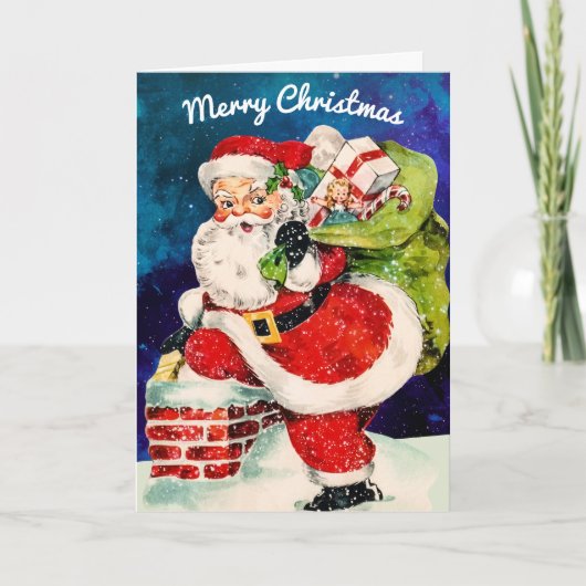 サンメリータすてきヴィンテージノンフォトホリデーカード ノートカード (正面)