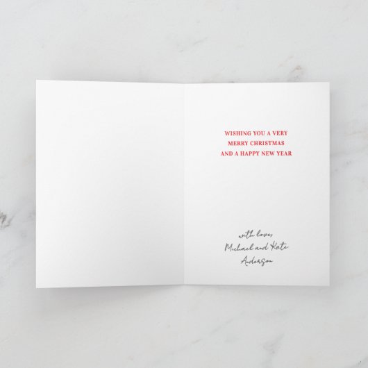 サンメリータすてきヴィンテージノンフォトホリデーカード ノートカード (内部)