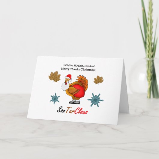 サンメリー感謝していトゥールクロースのクリスマス カード (正面)