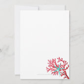 サンモダンゴビーチ先結婚招待状 招待状 (裏面)