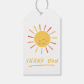 サンモダン子供の誕生日パーティーお願い ギフトタグ (正面)