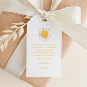 サンモダン子供の誕生日パーティーお願い ギフトタグ