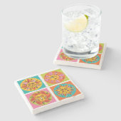 サンモダン顔コースター ストーンコースター (横)