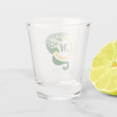 サンモノグラムを抱くトライゲーターリザードハグ ショットグラス (裏面)