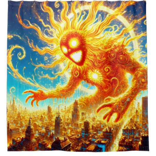サンモンスター シャワーカーテン (正面)