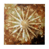 サンユニバースコミックウォームゴールデンブラウン タイル (正面)