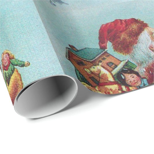 サンユーモアのあるタおもしろいクリスマスクラウン写真テンプレート ラッピングペーパー (ロールコーナー)