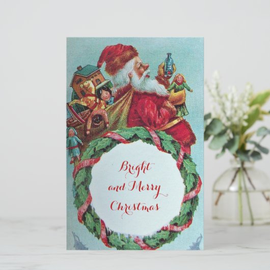 サンユーモアのあるタおもしろいクリスマス冠 便箋 (スタンド正面)