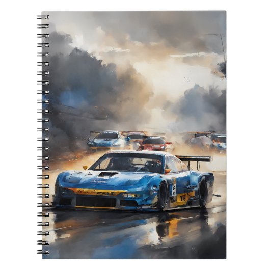 サンライジングとブルーレースカー ノートブック (正面)